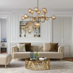 (OpenBox) Glam 13-Light Sputnik Glass Globe Bubble Chandelier