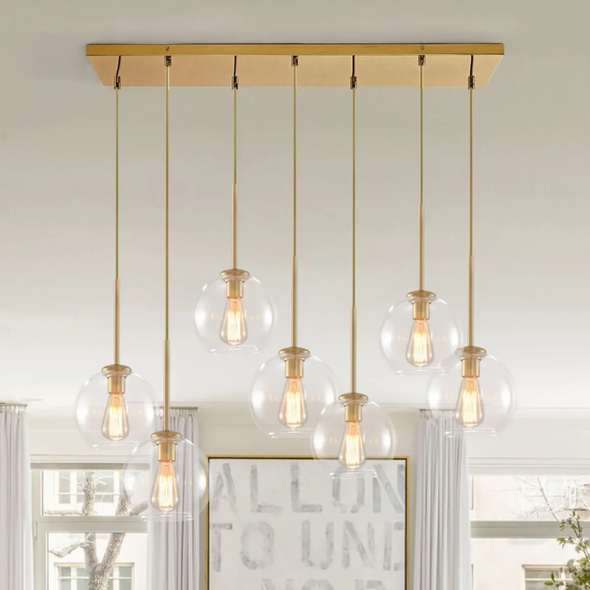 (OpenBox) Globe Cluster Kitchen Island Pendant Light