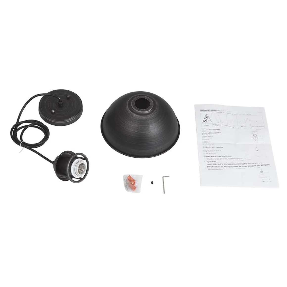 (OpenBox) Industrial Single Pot Lid Dome Pendant