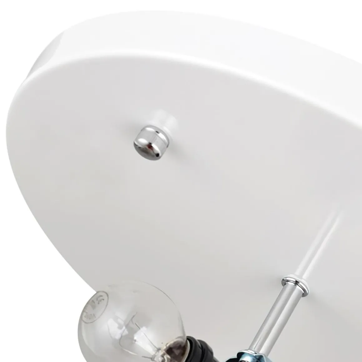 (OpenBox) Mid-Century Modern White Flush Mount Light