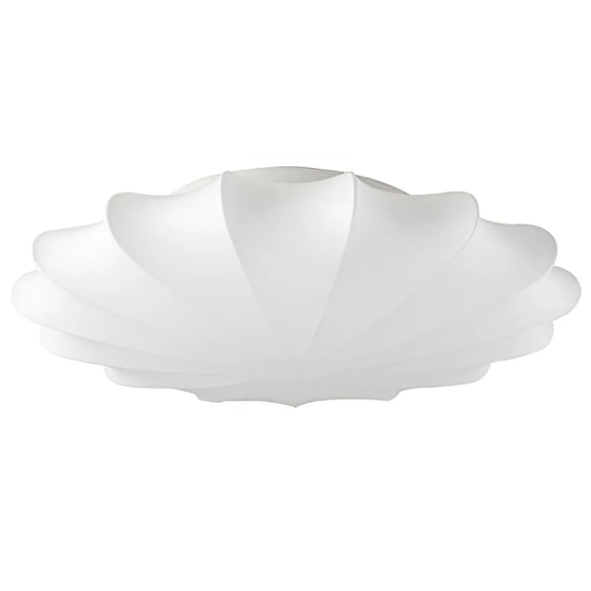 (OpenBox) Mid-Century Modern White Flush Mount Light