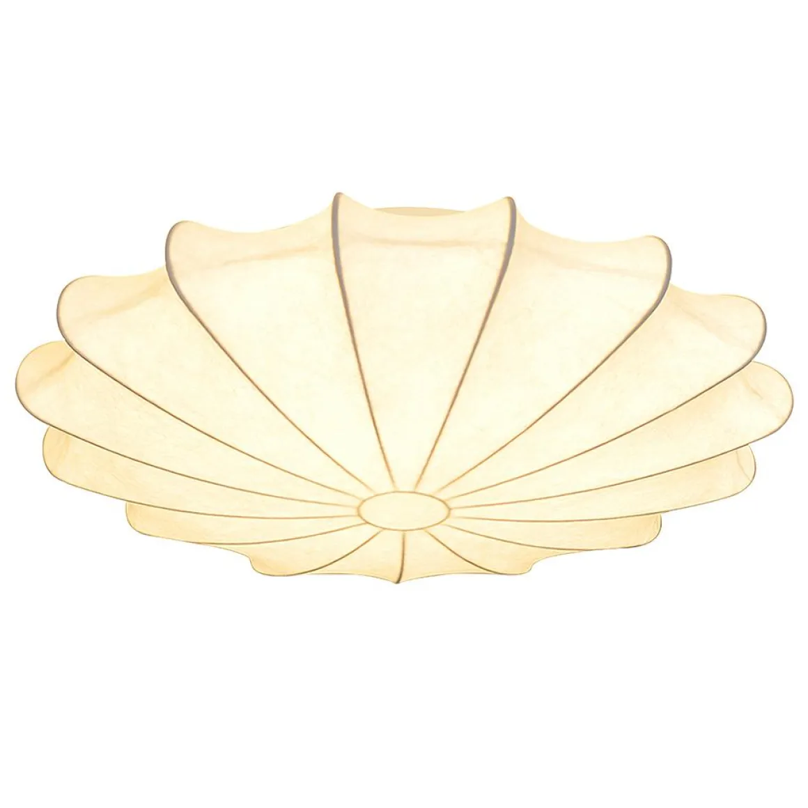 (OpenBox) Mid-Century Modern White Flush Mount Light