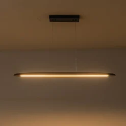 (OpenBox) Minimalist Linear Wood Dimmable LED Island Pendant