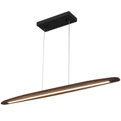 (OpenBox) Minimalist Linear Wood Dimmable LED Island Pendant