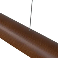 (OpenBox) Minimalist Linear Wood Dimmable LED Island Pendant