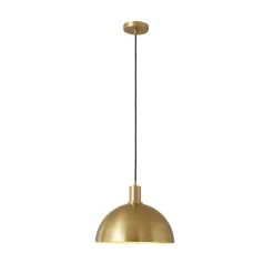 (OpenBox) Modern Brass Single Dome Pendant Light