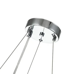 (OpenBox) Modern Chrome Round Drum Crystal Chandelier
