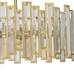 (OpenBox) Modern Glam Brass 6-Light Crystal Drum Cage Chandelier