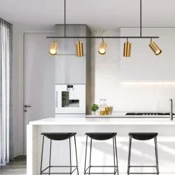 (OpenBox) Modern 5-Light Linear Semi Flush Track Light
