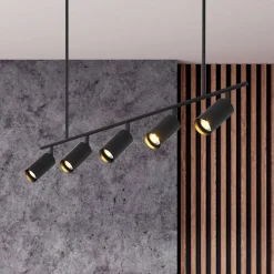 (OpenBox) Modern 5-Light Linear Semi Flush Track Light