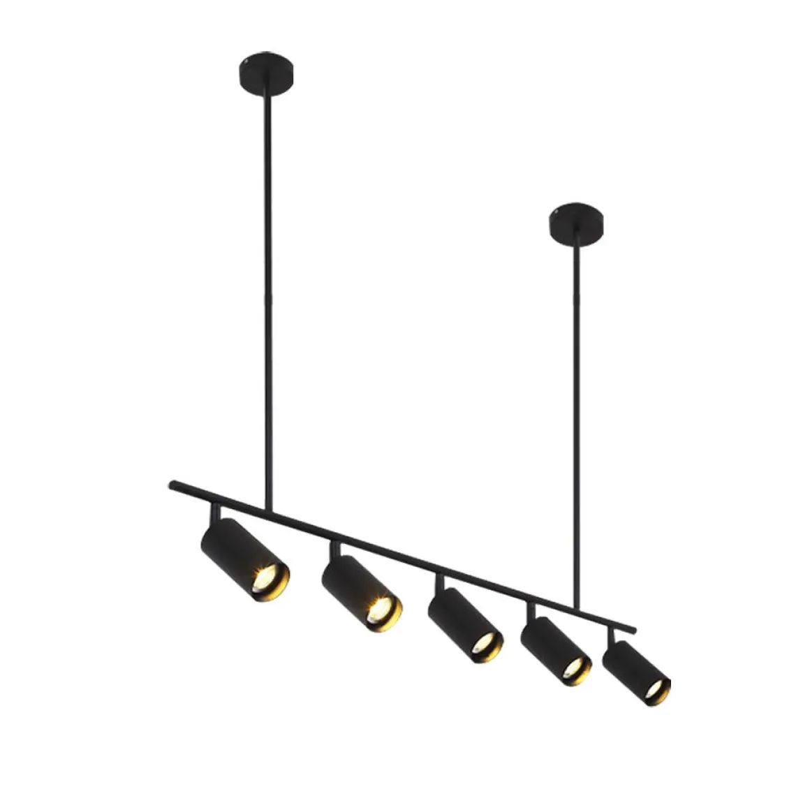 (OpenBox) Modern 5-Light Linear Semi Flush Track Light