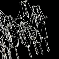 (OpenBox) Modern Luxe Glam Starry Sky LED Crystal Chandelier