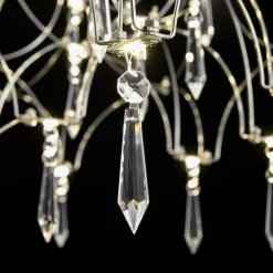 (OpenBox) Modern Luxe Glam Starry Sky LED Crystal Chandelier