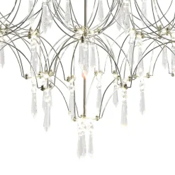 (OpenBox) Modern Luxe Glam Starry Sky LED Crystal Chandelier