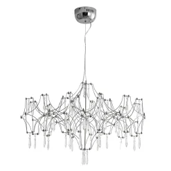 (OpenBox) Modern Luxe Glam Starry Sky LED Crystal Chandelier