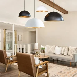 (OpenBox) Oversized Metal Dome Pendant Light