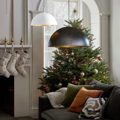 (OpenBox) Oversized Metal Dome Pendant Light