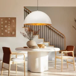 (OpenBox) Oversized Metal Dome Pendant Light