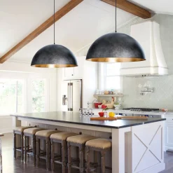 (OpenBox) Oversized Metal Dome Pendant Light