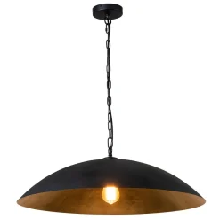 (OpenBox) Vintage Oversized Flat Dome Metal Pendant Light