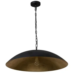 (OpenBox) Vintage Oversized Flat Dome Metal Pendant Light