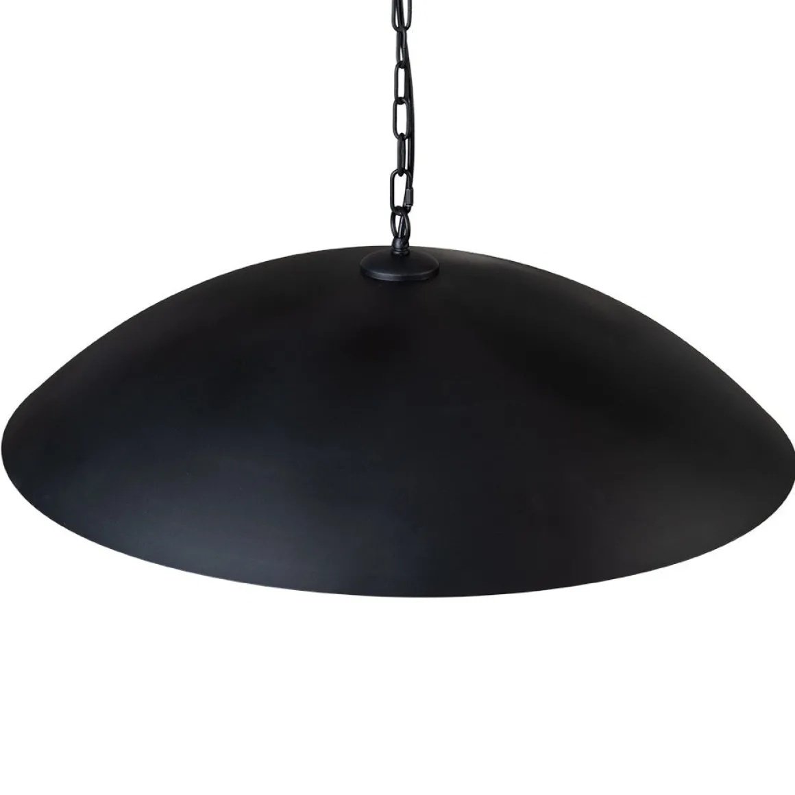 (OpenBox) Vintage Oversized Flat Dome Metal Pendant Light