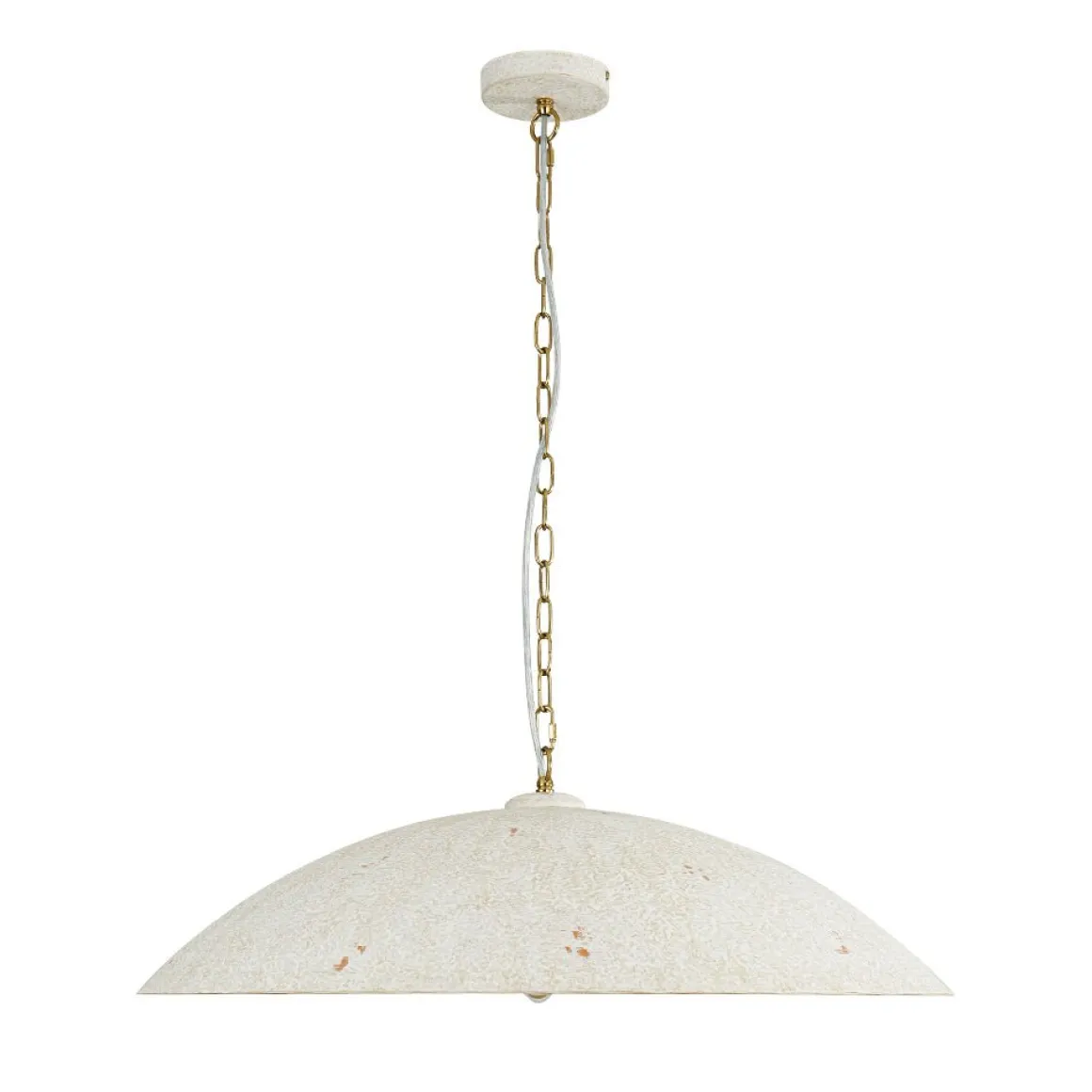 (OpenBox) Vintage Oversized Flat Dome Metal Pendant Light