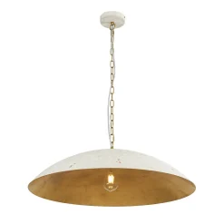 (OpenBox) Vintage Oversized Flat Dome Metal Pendant Light