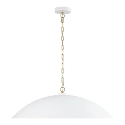 (OpenBox) Vintage Oversized Flat Dome Metal Pendant Light