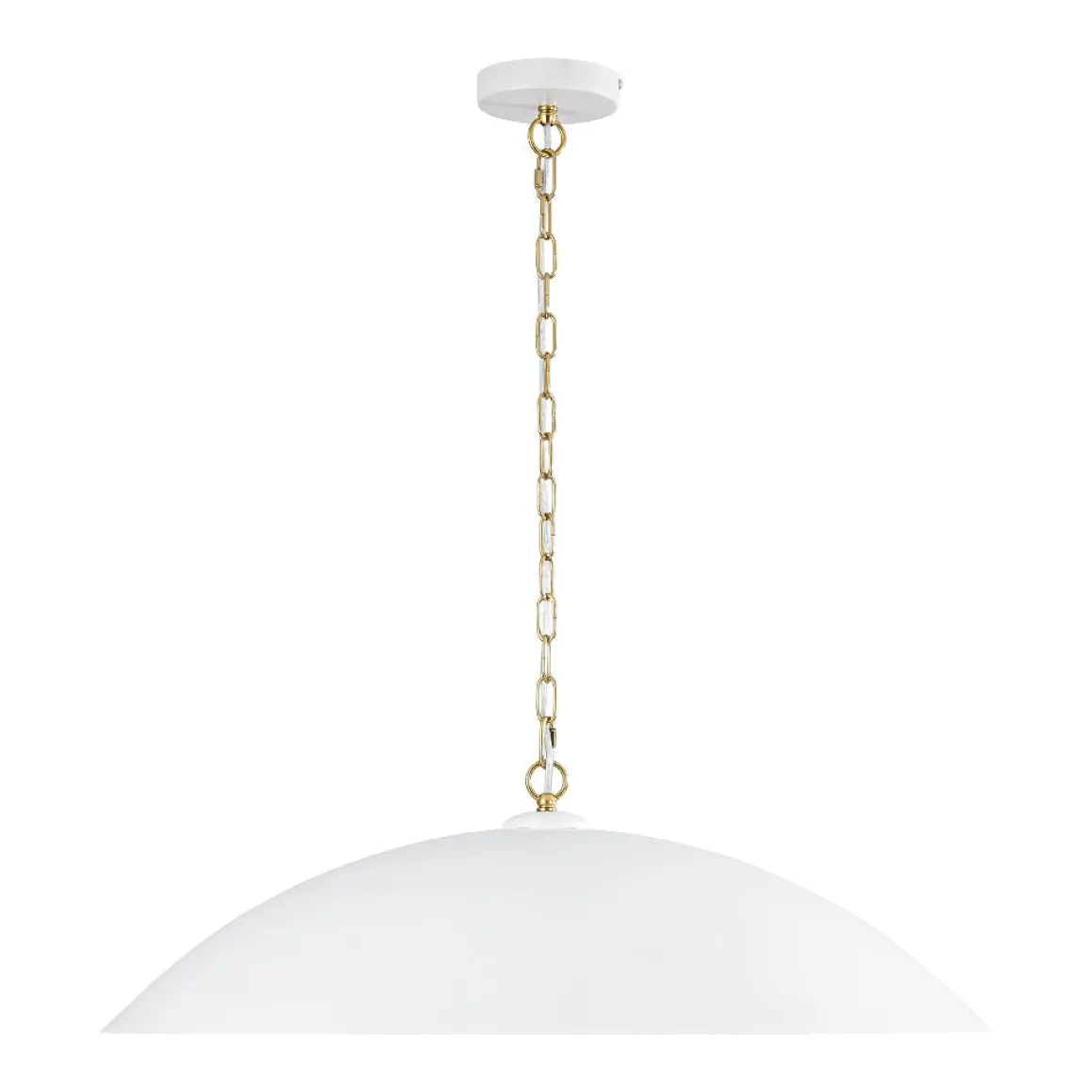 (OpenBox) Vintage Oversized Flat Dome Metal Pendant Light