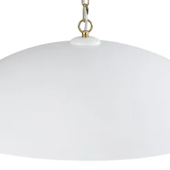 (OpenBox) Vintage Oversized Flat Dome Metal Pendant Light