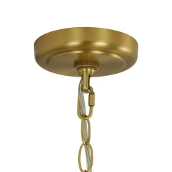 Oversized Vintage Luxe Brass Wide Iron Dome Pendant