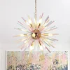 Pop Art Colorful Tube 12-Light Sunburst Chandelier