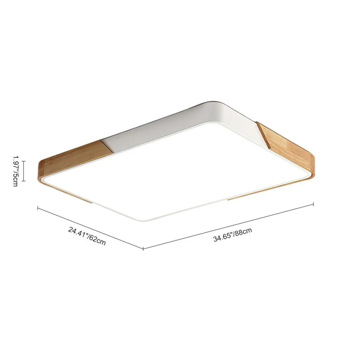 Rectangle LED Flush Mount Light