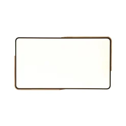Rectangle Wood Dimmable LED Flush Mount Ceiling Light