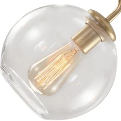 Round Globe Sputnik 5-light Chandelier Bubble Glass Design
