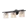 Rubik Cube Style Faceted Crystal Shade Vanity Wall Sconce