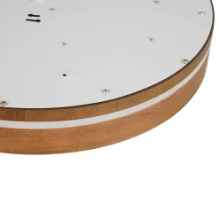 Rustic Dimmable LED Walnut Wooden Round Ceiling Light