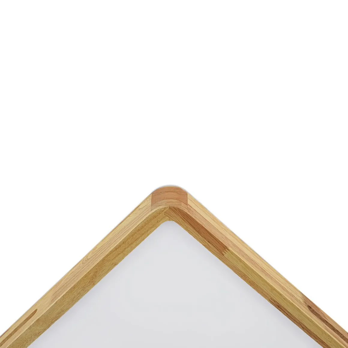 Rustic Dimmable LED Wood Square Flush Mount Light