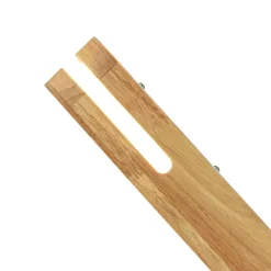 Rustic Dimmable LED Wood Square Flush Mount Light