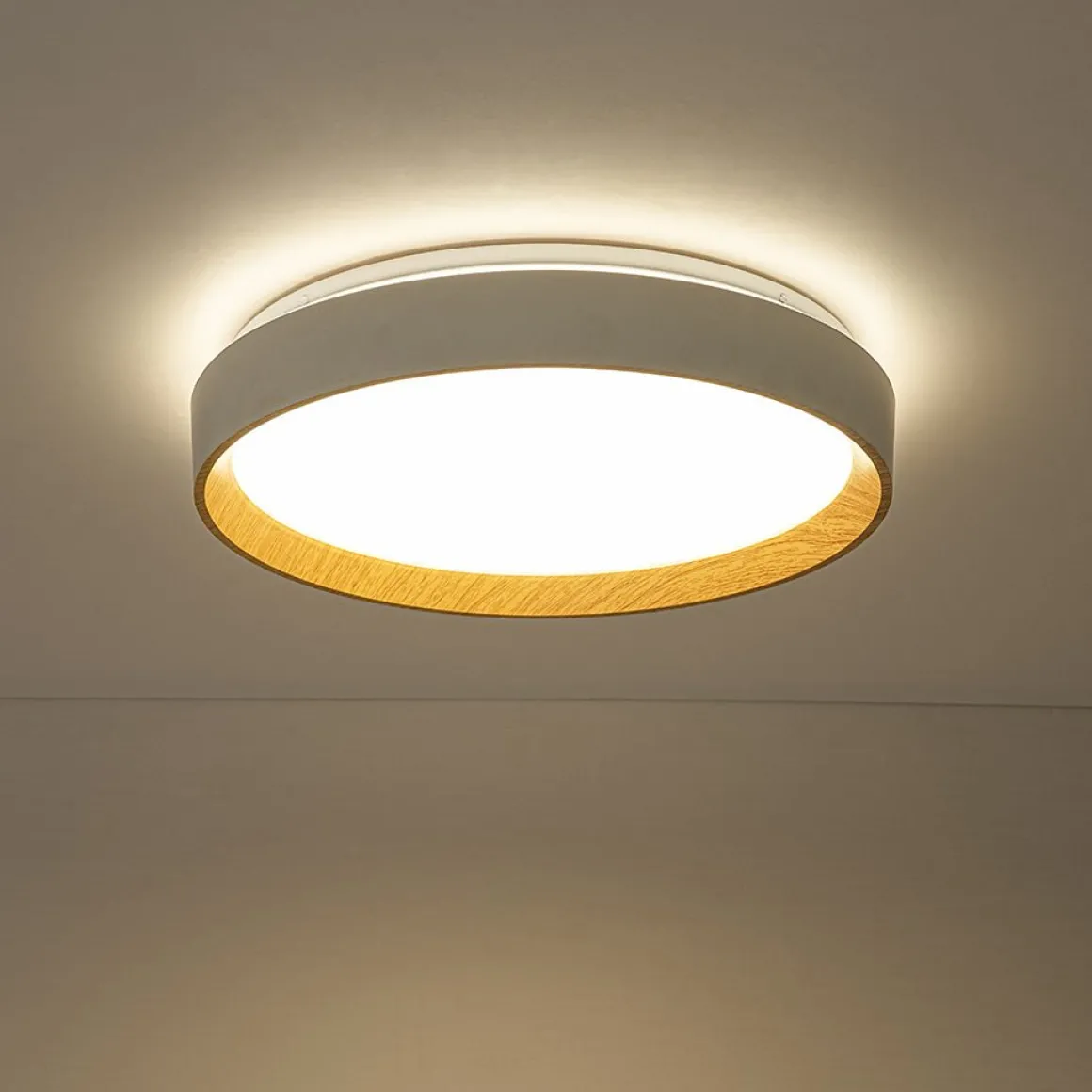 Scandinavian 5CCT Dimmable LED Round Flush Mount Light
