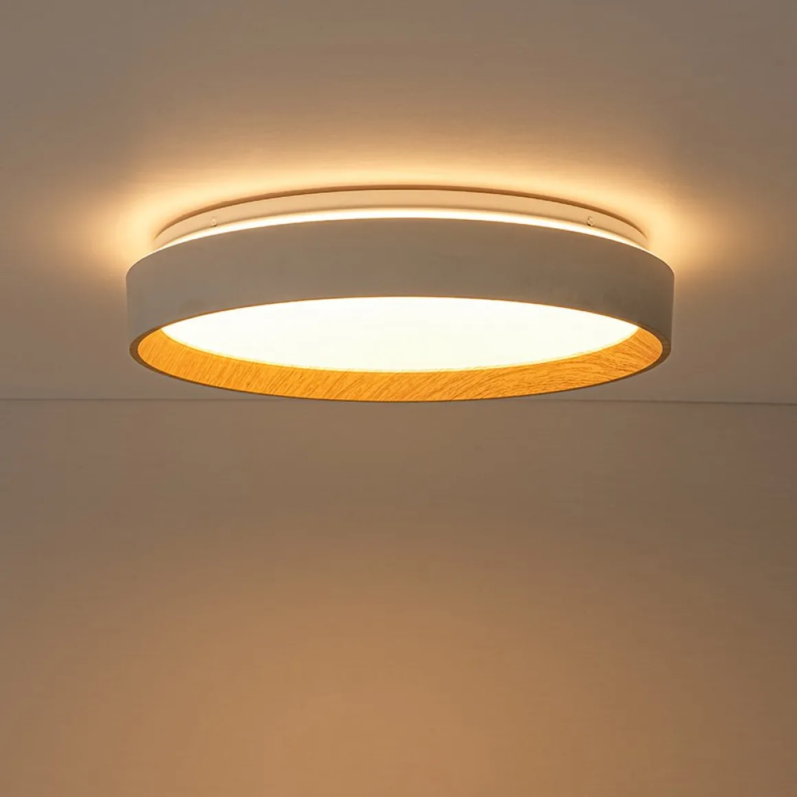 Scandinavian 5CCT Dimmable LED Round Flush Mount Light