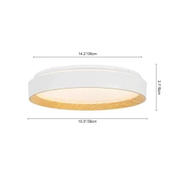 Scandinavian 5CCT Dimmable LED Round Flush Mount Light