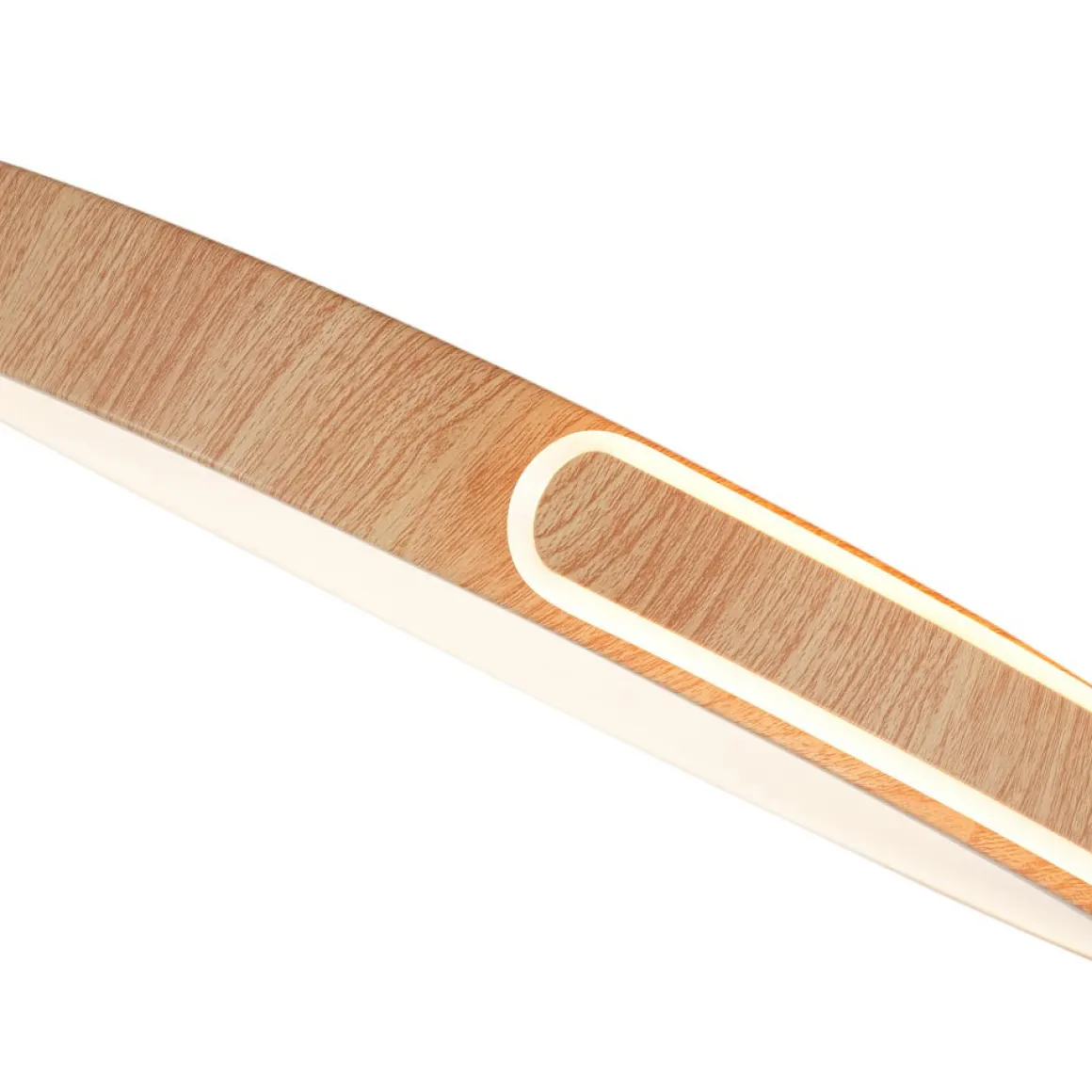 Scandinavian Dimmable LED Round Wood Grain Flush Mount