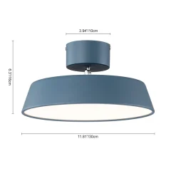 Scandinavian LED Semi Flush Ceiling Light