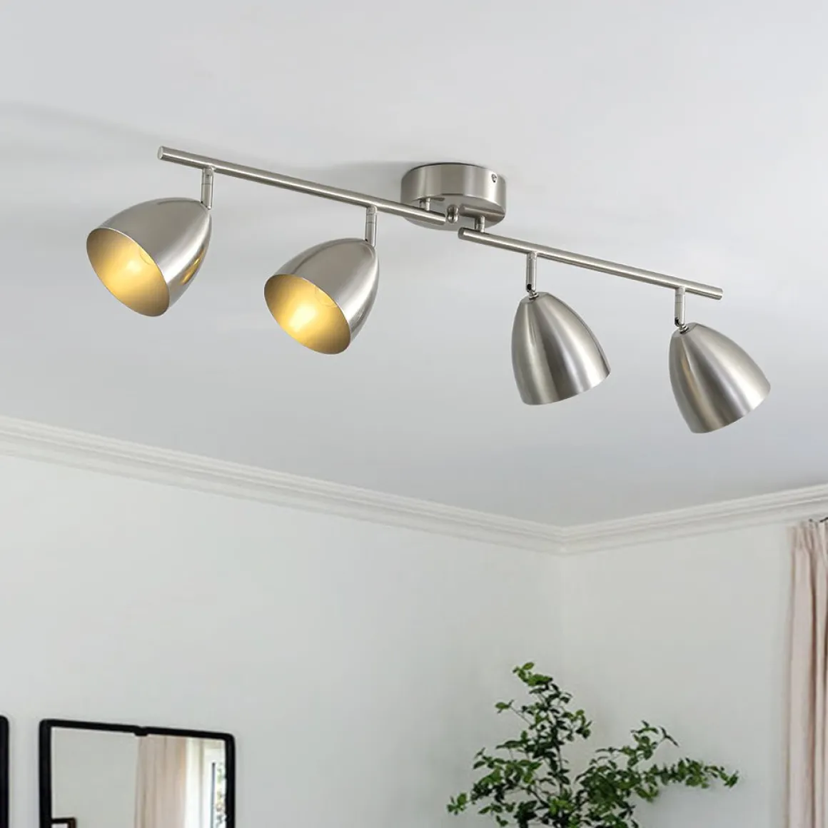 Scandinavian 4-Light Adjustable Spotlight Island Linear Track Light