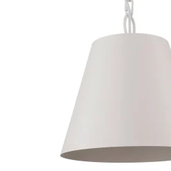 Scandinavian 1-Light Geometric White Kitchen Pendant Light