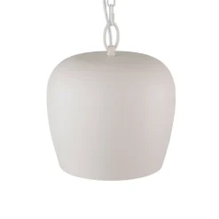 Scandinavian 1-Light Geometric White Kitchen Pendant Light