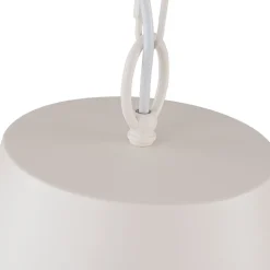 Scandinavian 1-Light Geometric White Kitchen Pendant Light
