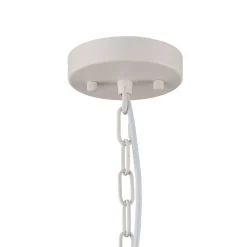 Scandinavian 1-Light Geometric White Kitchen Pendant Light